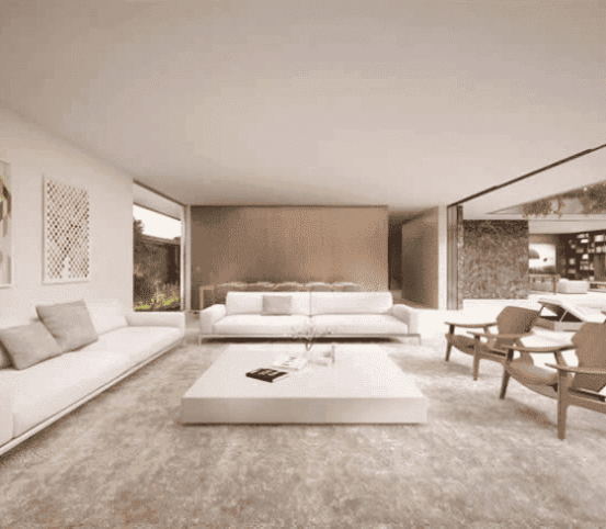 Sala de estar ilustrativa do site da Deval Decorações